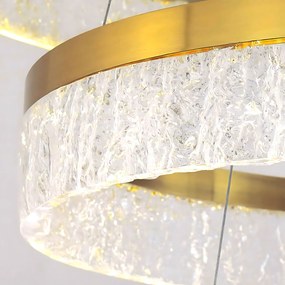 Toolight Toolight, LED závesné osvetlenie 60cm, 60W, 3000K, LHJ049-CP2, zlatá, OSW-60028