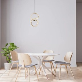 Toolight Toolight, LED závesné svietidlo 24W, 4000K, G077-3CPR, zlatá, OSW-08667