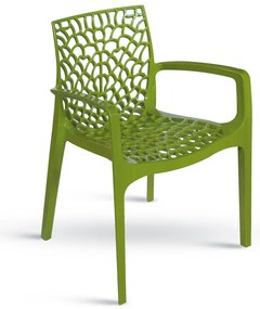 Stima Plastové kreslo GRUVYER Vyberte odtieň ->: Verde Anice - zelená