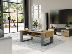 Moderný konferenčný stolík 58 x 90 x 55 cm antracit