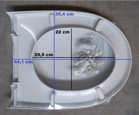 Cersanit Merida, toaletné sedátko pomaly padajúce z polyprepylénu, biela, K98-0084