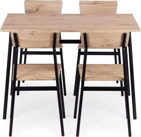 Sada nábytku do jedálne, kuchyne, stôl, 4 stoličky MALMO