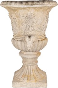 Béžový nástenný kvetináč s anjelmi v barokovom štýle Baroque - 54*27*76cm