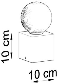 Stolná lampa ABEL 1xE27/60W/230V betón