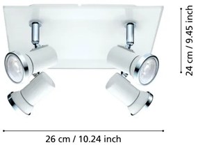 Eglo 95995 - LED Kúpeľňové bodové svietidlo TAMARA 1 4xGU10-LED/3,3W/230V