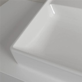 VILLEROY &amp; BOCH Collaro umývadlo na skrinku s otvorom, s prepadom, spodná strana brúsená, 1000 x 470 mm, biela alpská, s povrchom CeramicPlus, 4A331GR1