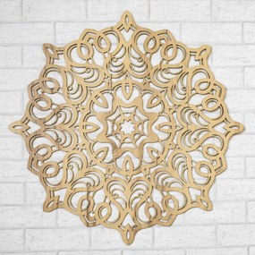 DUBLEZ | Geometrická mandala na stenu z dreva