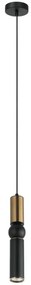 ITALUX PND-14290-1-BRO-BK - Luster na lanku ISIDORA 1xGU10/25W/230V čierna/bronz