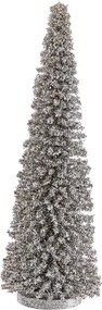 X-MAS Dekoračná jedľa trblietavá 45 cm - strieborná