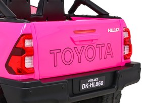 RAMIZ Elektrické autíčko Toyota Hilux DK-HL860 - ružová - motor 4x45W - BATÉRIA - 1x12V14Ah - 2025