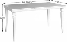 Rozkladací jedálenský stôl Kora ST - sosna Andersen