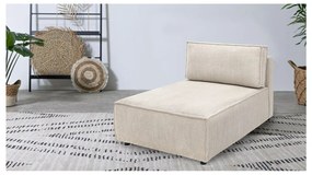 Krémovobiely menčestrový modul pohovky (variabilný) Nihad modular – Bobochic Paris