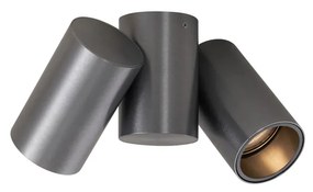 Dizajnové vstavané bodové svetlo tmavosivé GU10 50 mm 2-svetlo sklopné - Michael