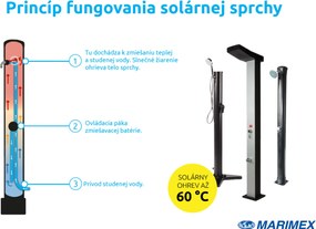 Marimex | Solárna sprcha UNO 40 l hliníková | 10992056