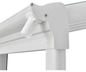 InternetovaZahrada - Furnigo Hliníková pergola Borneo 4x3 m - biela