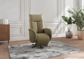 XXXLutz RELAXAČNÉ KRESLO, koža, olivovozelená Sit & More - Online Only obývacie izby - 00014401627B
