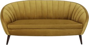 Okrová dizajnová pohovka Almond ocher - 160*72*79cm