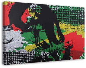 Obraz na plátně Bob Marley Reggae hudba - 100x70 cm