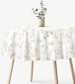 Goldea okrúhly teflónový obrus - motýlia záhrada Ø 120 cm