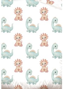TipTrade Obliečky do postieľky 100x135 + 40x60 cm - Dobrú noc Dino