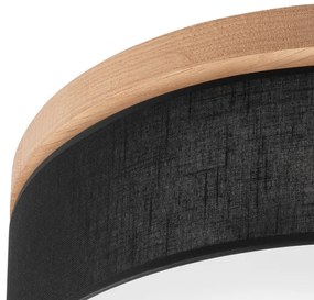 Brilagi - LED Stropné svietidlo BELLADONNA 3xE27/15W/230V pr. 50 cm čierna/dub