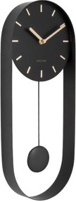 Dizajnové nástenné hodiny Karlsson 5822BK s kyvadlom