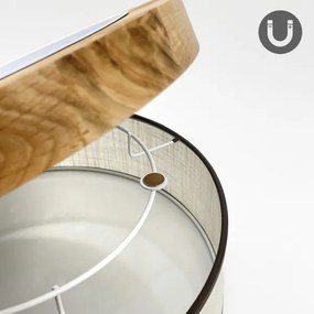 Brilagi - LED stropné svietidlo BELLADONNA LED/20W/230V pr. 30 cm krémová/dub