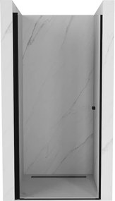 Mexen Pretoria, sprchové dvere do otvoru 80 x 190 cm, 6mm číre sklo, čierny profil, 852-080-000-70-00