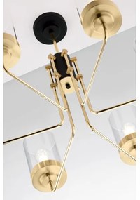 Jupiter 2089 - Luster na tyči RAMIREZ 6xE27/15W/230V zlatá/čierna