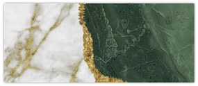 Obraz - Zelený mramor N⁰3 (120x50 cm)