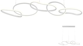 Redo 01-2597 - Stmievateľný LED luster na lanku BIAS LED/108,6W/230V 3000K biela