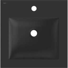 Mexen Otis, umývadlo na zapustenie 46 x 46,5 cm, čierna matná, 25184571