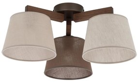 Brilagi - Prisadený luster LATTE 3xE27/15W/230V borovica/mix