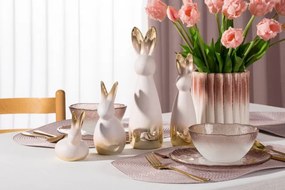 Veľkonočná dekorácia FIG 215 A krémová / zlatá (2 ks)