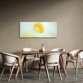 Obraz - Žltý motýľ (120x50 cm)