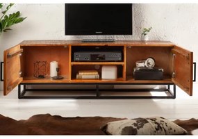 TV-skrinka 40527 145cm Wood Art Drevo Mango Hnedá  - Komfort-nábytok