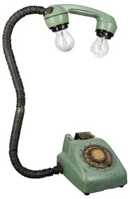 Industriálna zelená stolná lampa PHONE