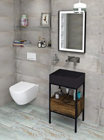 Sapho Sapho, FORMIGO betónové umývadlo na dosku, priemer 39cm, zelená matná, FG323