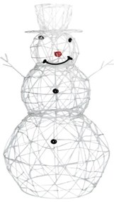 Aigostar-LED Vonkajšia vianočná dekorácia LED/3,6W/31/230V 6500K 90cm IP44 snehuliak