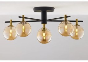 Jupiter 2033 - Prisadený luster FIGARO 6xG9/10W/230V čierna/zlatá/béžová