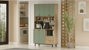 Skriňa Rery Oak and Green