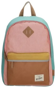 Beagles Tyrkysovo-ružový vodeodolný školský ruksak „Smile“ 11L