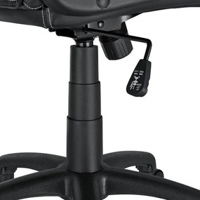 Ergonomická kancelárska stolička, čierna, polohovateľná opie