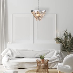 Luster Grace, 1x krištáľové/chrómové kovové tienidlo, (fi 45cm), ch