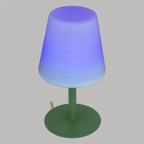 Atmosphera - LED RGB Nabíjacia vonkajšia stolná lampa ZACK LED/3,7V IP44 zelená