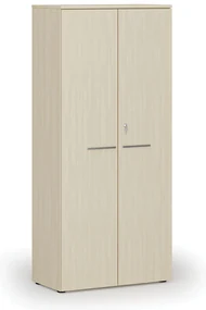 Kancelárska skriňa s dverami PRIMO WOOD, 800 x 420 x 1781 mm, breza