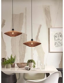 Závesné svietidlo s tienidlom z juty v prírodnej farbe ø 40 cm Iguazu – Good&amp;Mojo