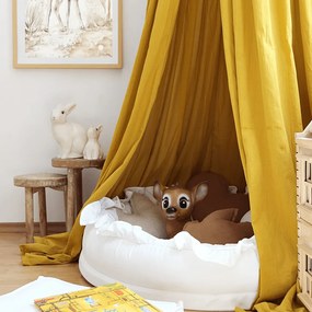 Ľanový vankúš srdce čokoládová 44cm