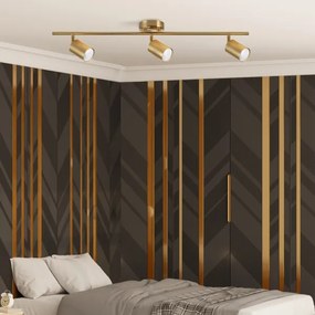 LED RGBW stmievateľné bodové svietidlo GOLDI 3xGU10/6W/230V zlaté