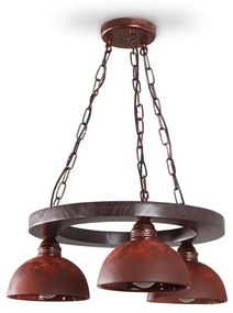 Luster na reťazi VIRIONI 3xE27/60W/230V